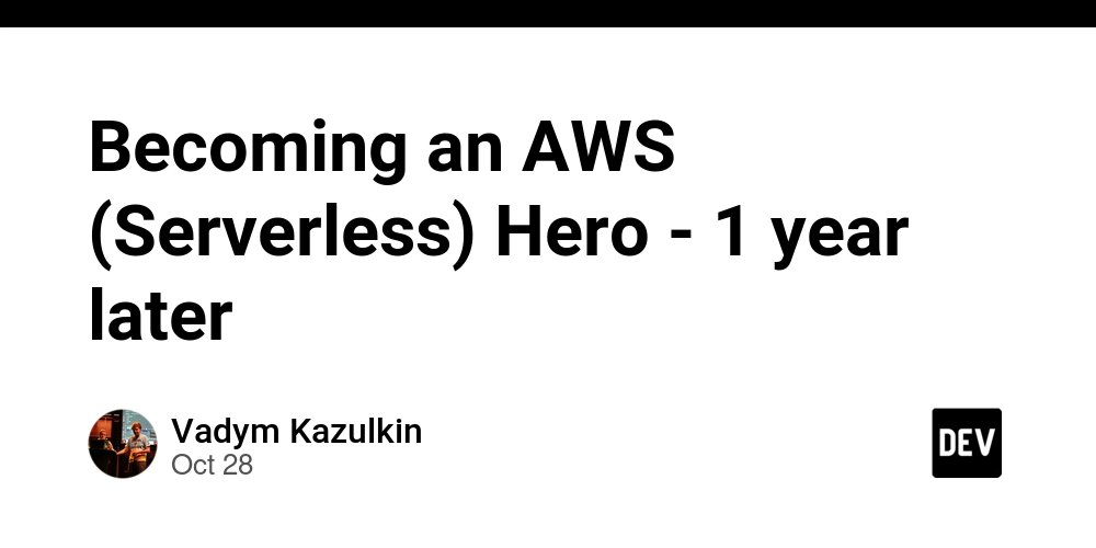 aws_hero_blogs's tweet card. Today on October 28, marks exactly 1 year since I got the email with the subject “Will you be our AWS...