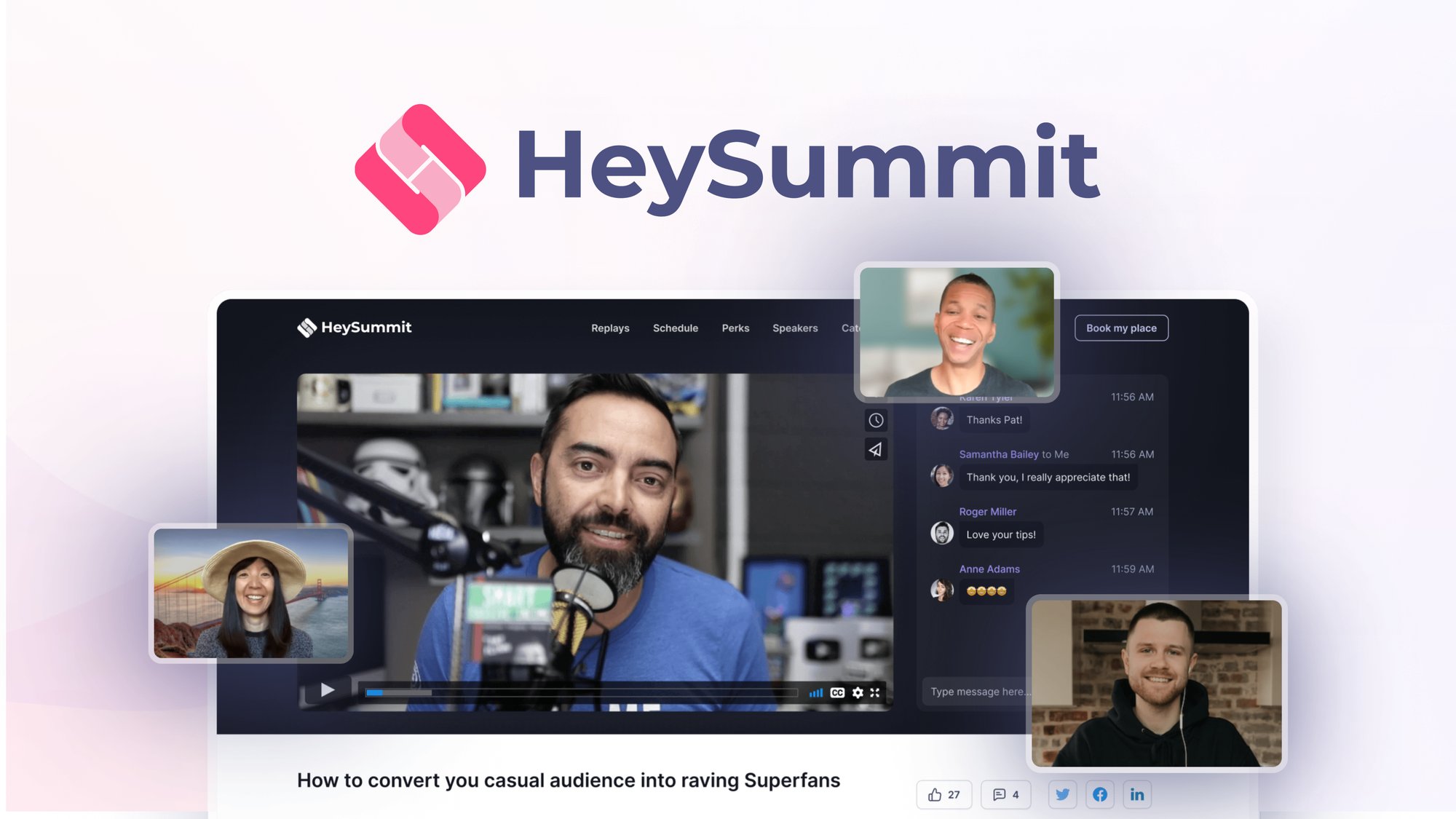 Asmamili29's tweet card. Host all kinds of virtual events to grow your audience, authority, and income. Discover the best deal for HeySummit on AppSumo today.