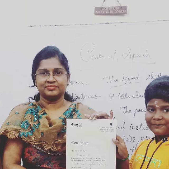 CrystalAcademy4's tweet card. Jasmine Richard (@crystalacademy_spokenenglish) • Instagram photo