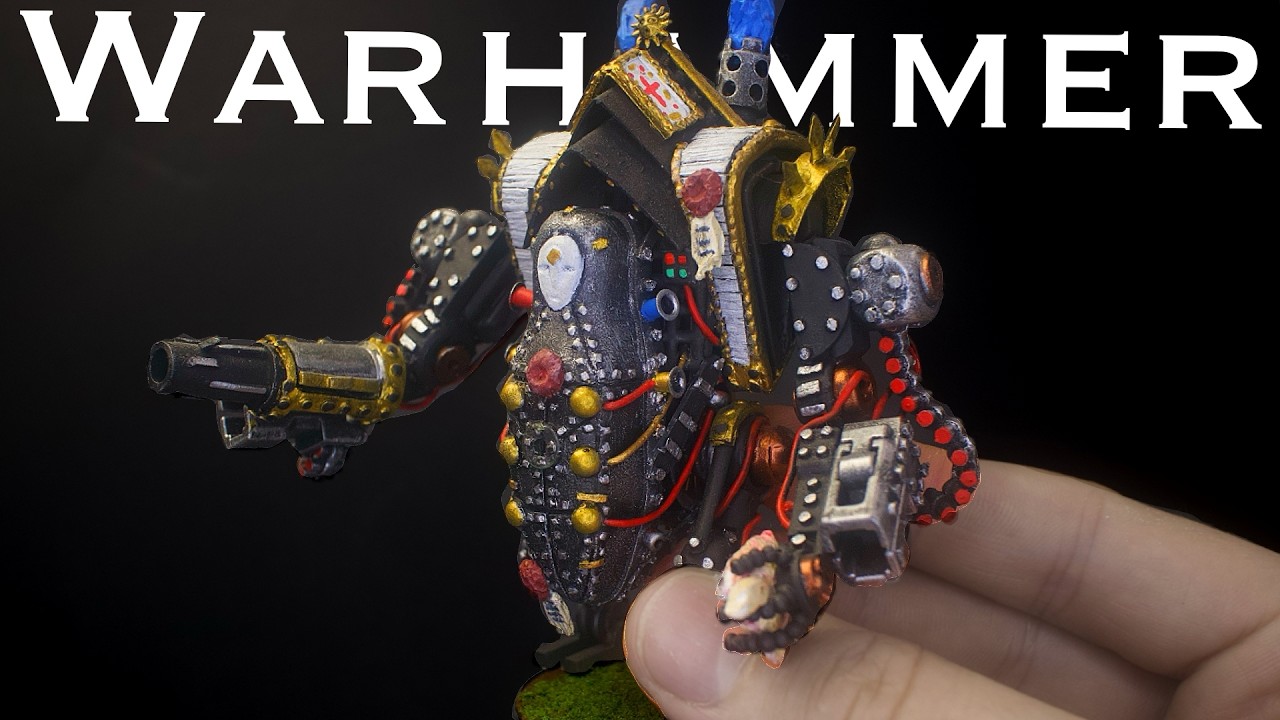 KitbashStudio39's tweet card. I made a 40k Dreadnought again