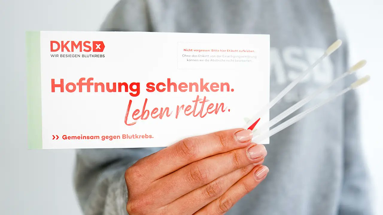 SpieleCheckGG's tweet card. Ein persönlicher Artikel über die Bedeutung der DKMS und die Möglichkeit, durch eine einfache Registrierung zur Stammzellenspende Leben zu retten.