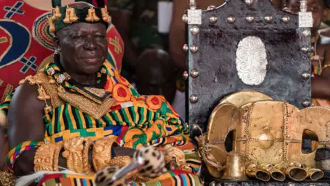 ATLFM1005's tweet card. The Asante Kingdom has welcomed the historic return of 130 treasured artefacts—gold regalia, bronze ornaments, and ceremonial drums—that once adorned