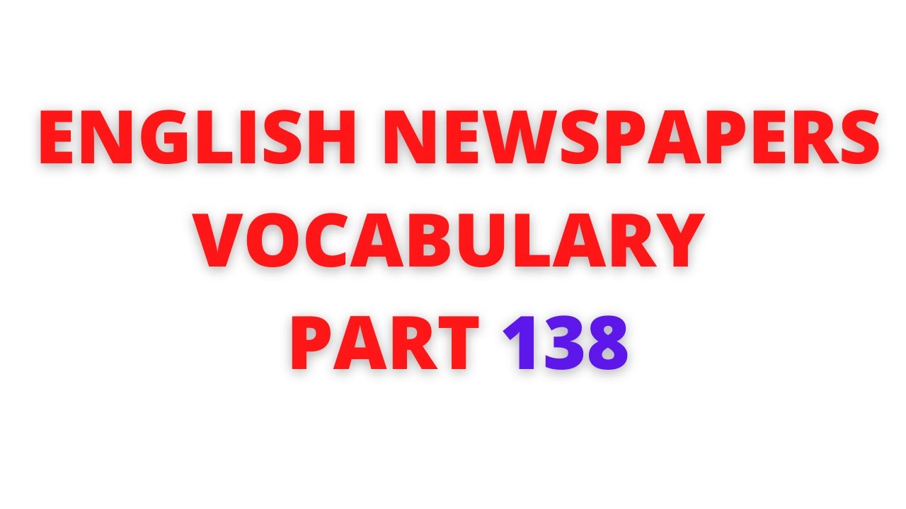 LangObjects's tweet card. Learn English newspaper words meaning in Tamil – Part 138