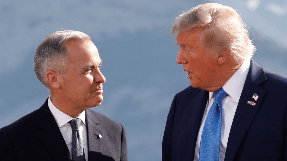 ShekharGupta's tweet card. The Carney govt’s new budget earmarks $1.7 bn to attract top H-1B professionals from US while slashing student & temporary worker visas—marking a sharp shift from Trudeau’s open-door policy.