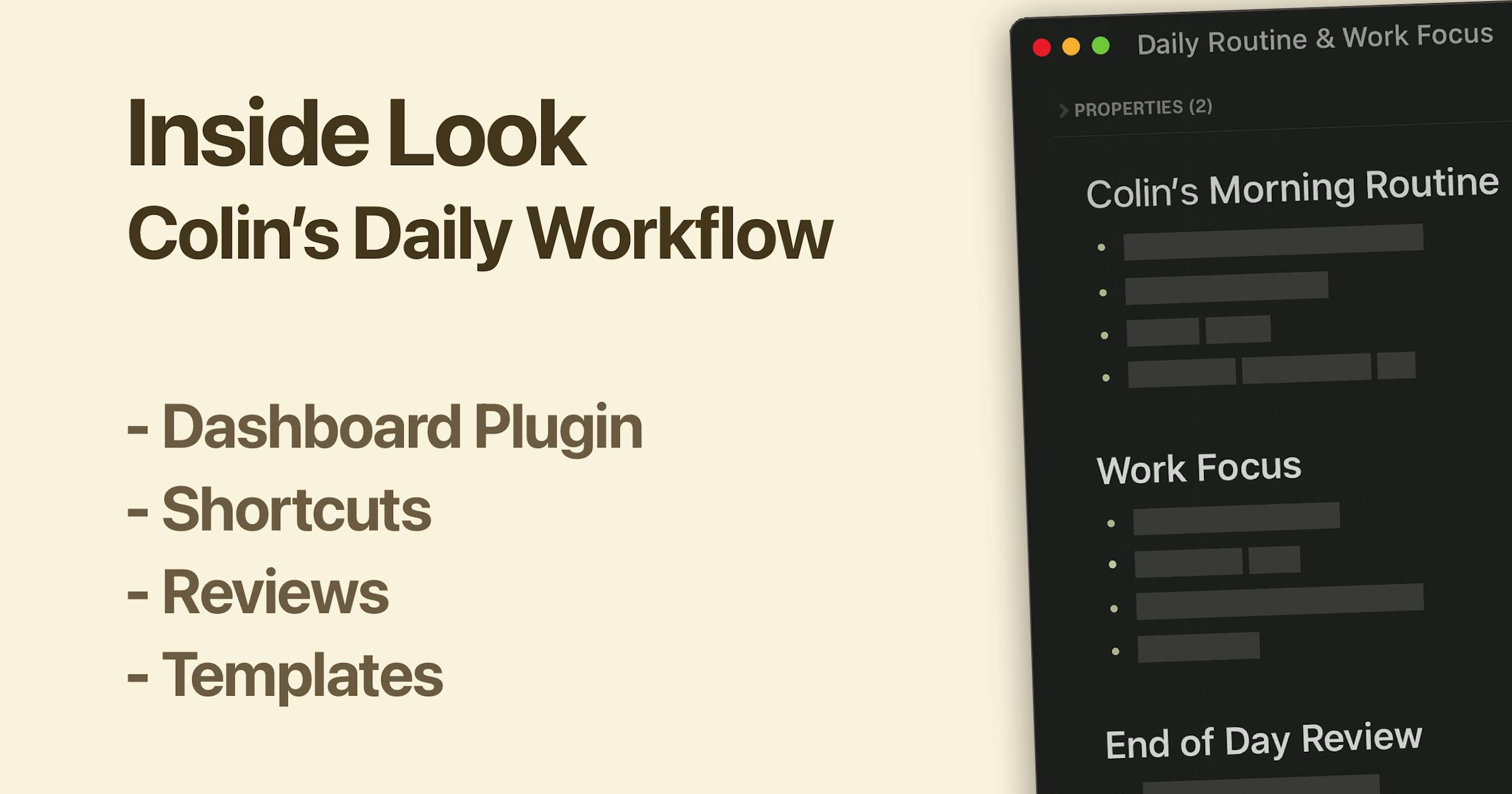 NotePlanApp's tweet card. Here's how one NotePlan user defined his own path to productivity using many different features of the application.