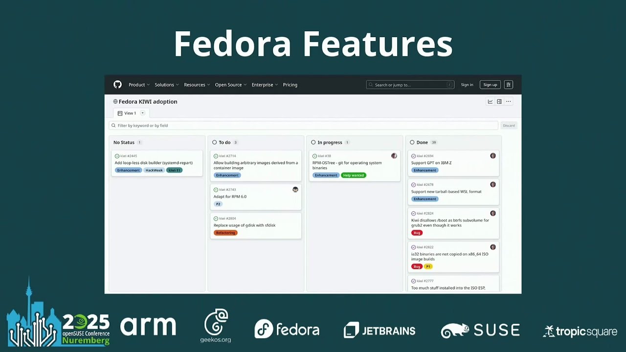 openSUSE's tweet card. openSUSE Conference 2025 - Red kiwifruit: Sweetening images with...