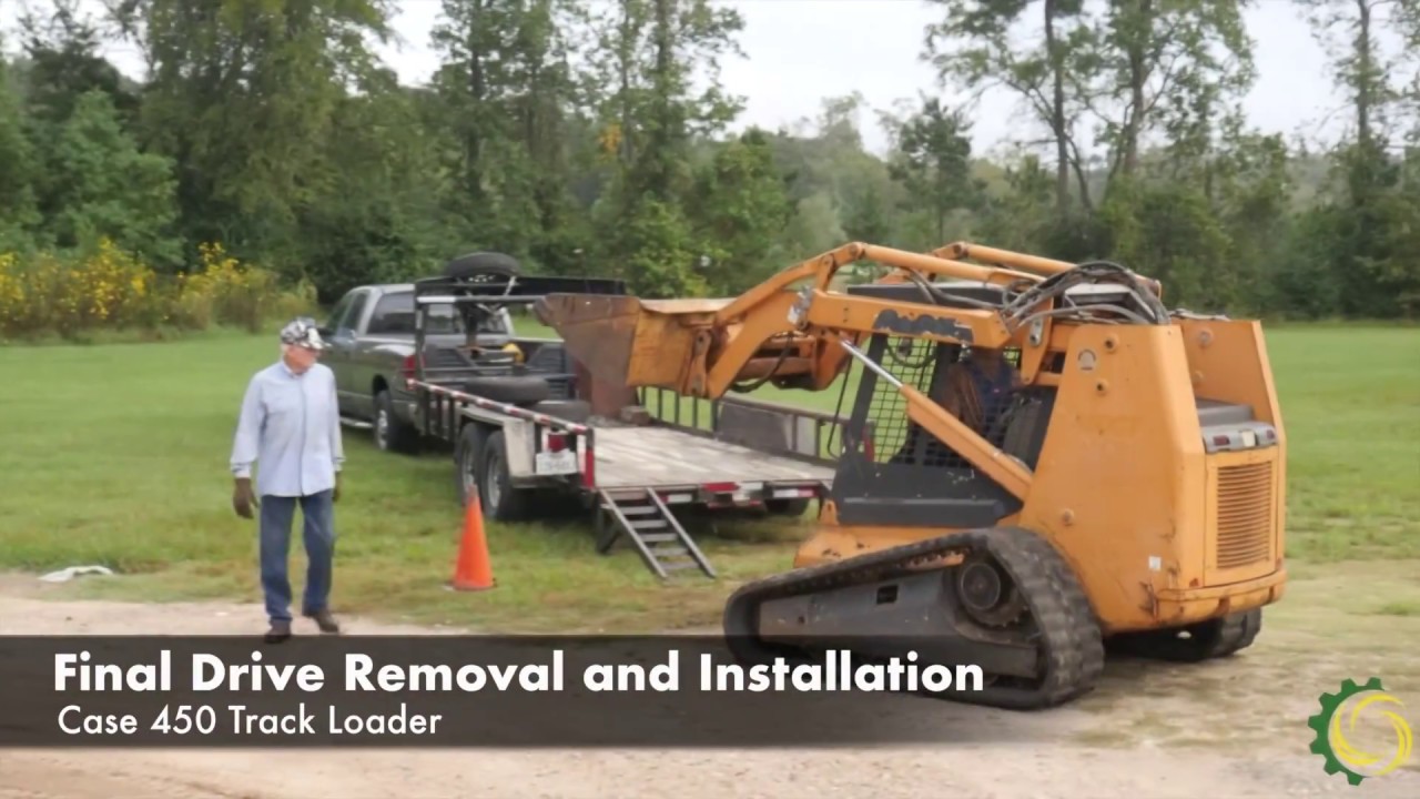 texasfinaldrive's tweet card. Removal and Installation of a Final Drive on a Case 450 Track Loader