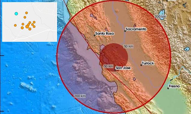 top_projectmngr's tweet card. An earthquake swarm has broken out along California's Central Coast, setting off fears of an even bigger eruption in the near future.