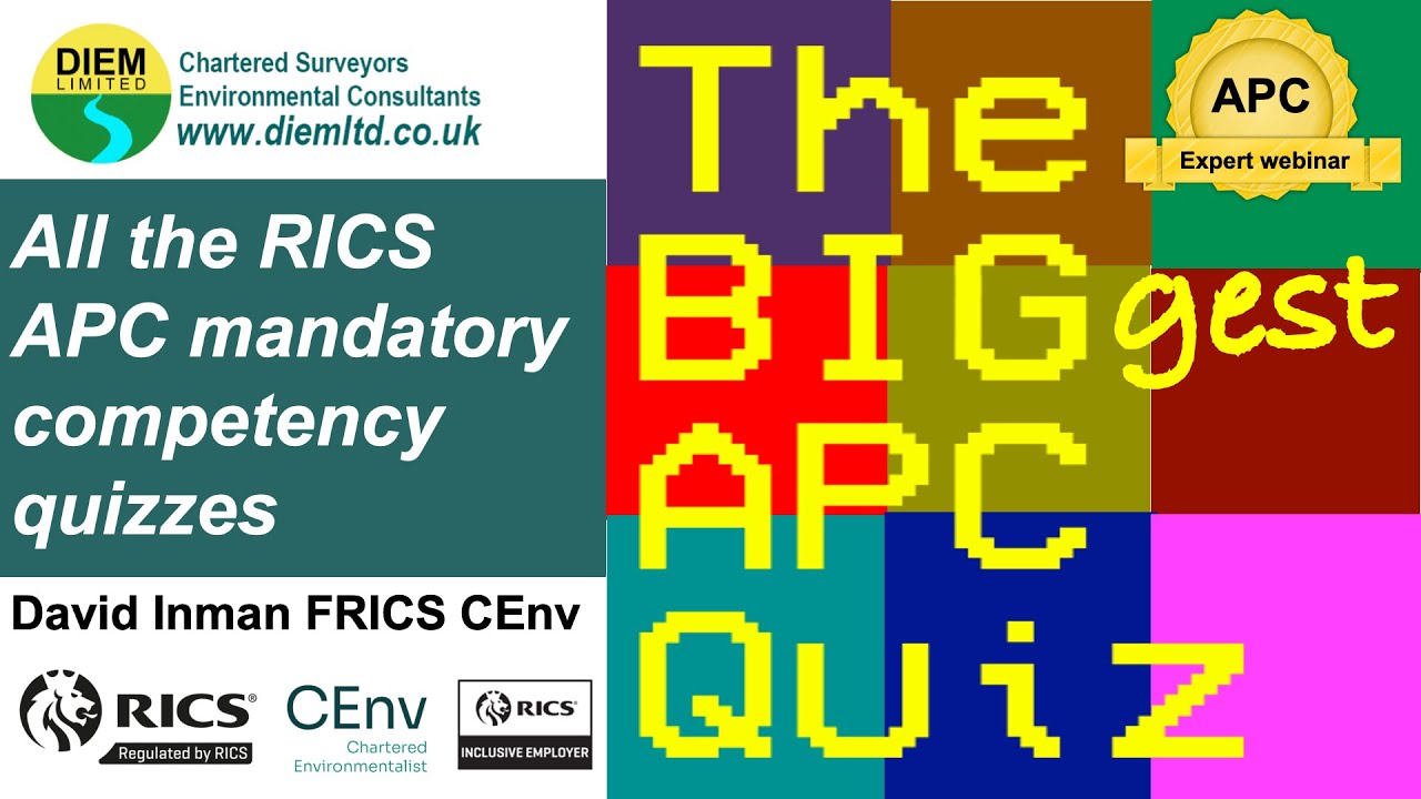 DIEMLtd's tweet card. All the RICS APC mandatory competency quizzes - The Biggest APC Quiz