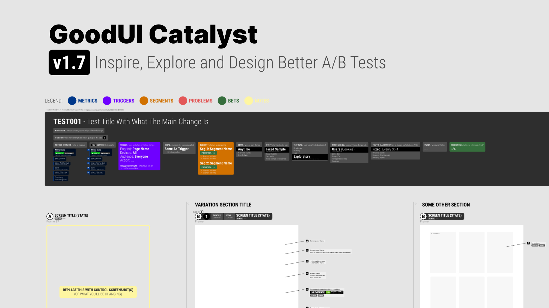 jlinowski's tweet card. Hello! I’m Jakub Linowski from GoodUI.org and with this template I want to encourage: greater clarity, lower design effort and more exploration for anyone who designs experiments (a/b tests). Enjoy....