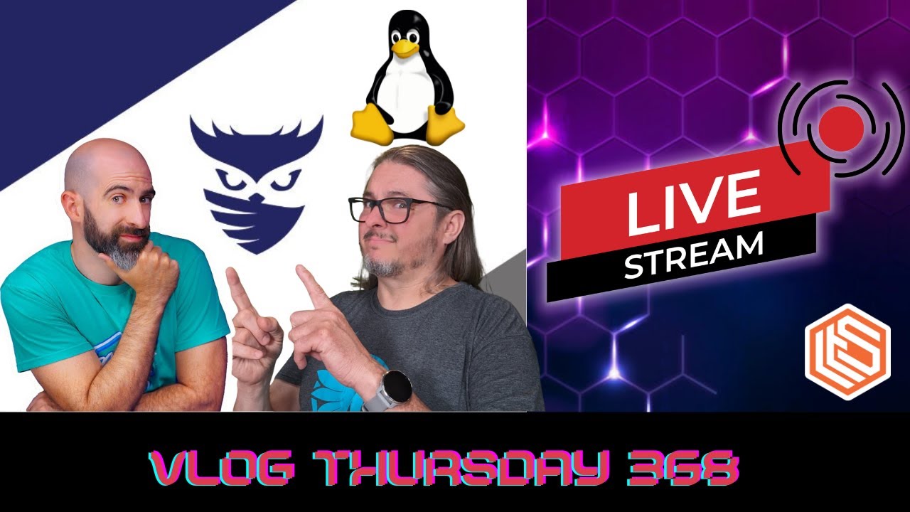 TomLawrenceTech's tweet card. VLOG Thursday 368: Special Guest Raid Owl, Switching To Linux , Home...