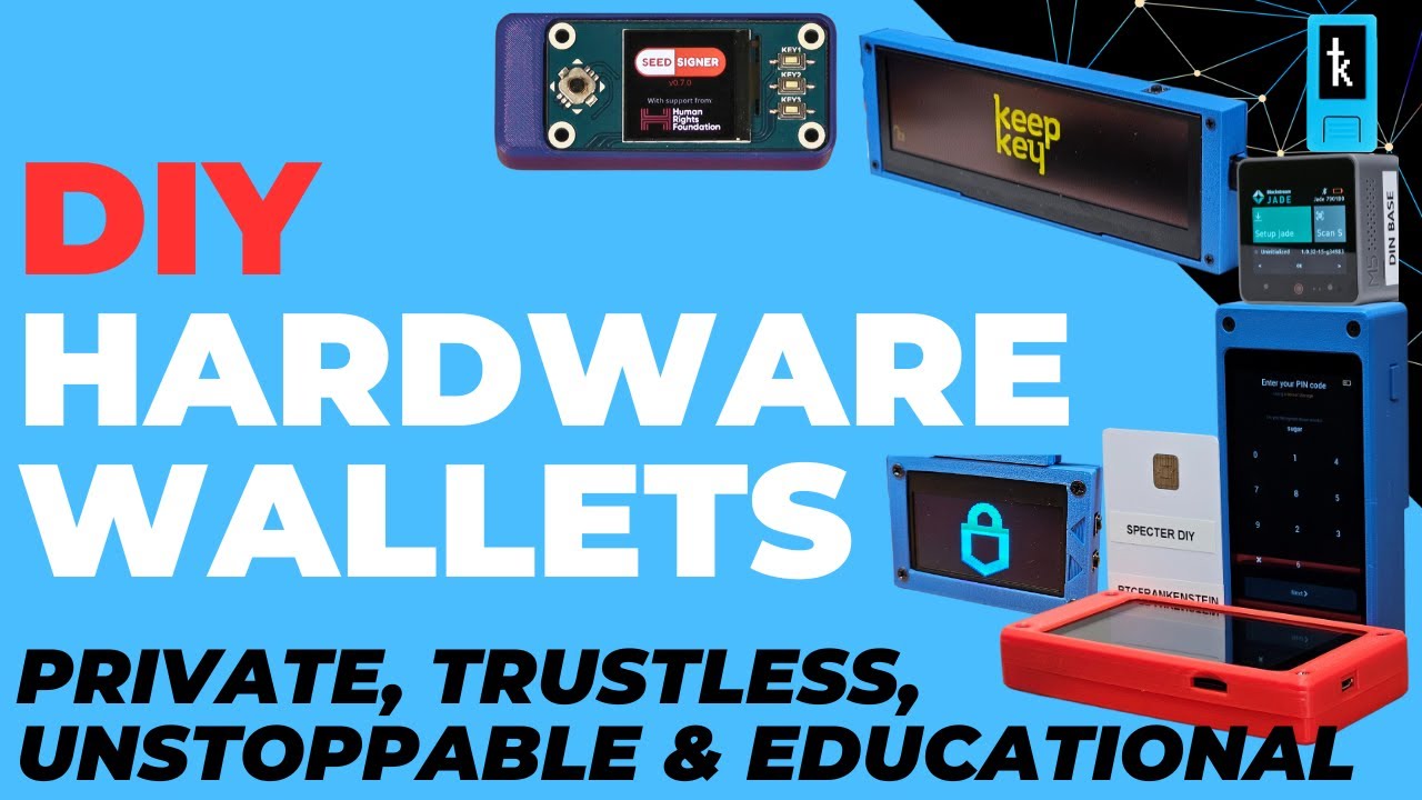 YTCryptoGuide's tweet card. Building your own Hardware Wallet: Private, Trustless, Unstoppable...