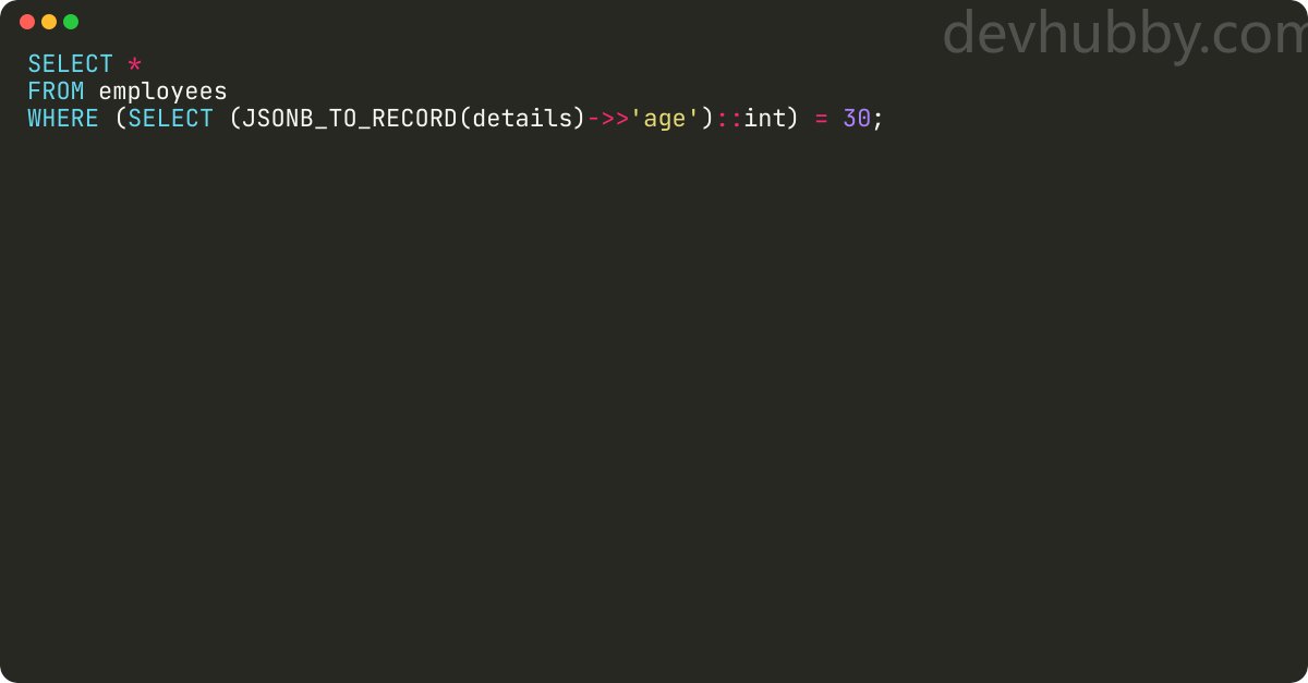 JordanKEurope's tweet card. How to search column based on json column in postgresql?