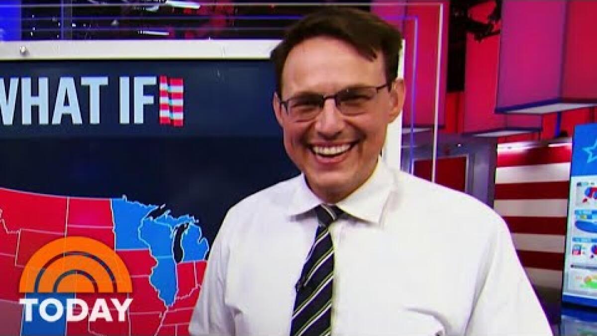latimes's tweet card. Long live the chartthrob! MSNBC's map guru, Steve Kornacki, drove sales of Gap khakis through the roof after he wore them during election coverage.