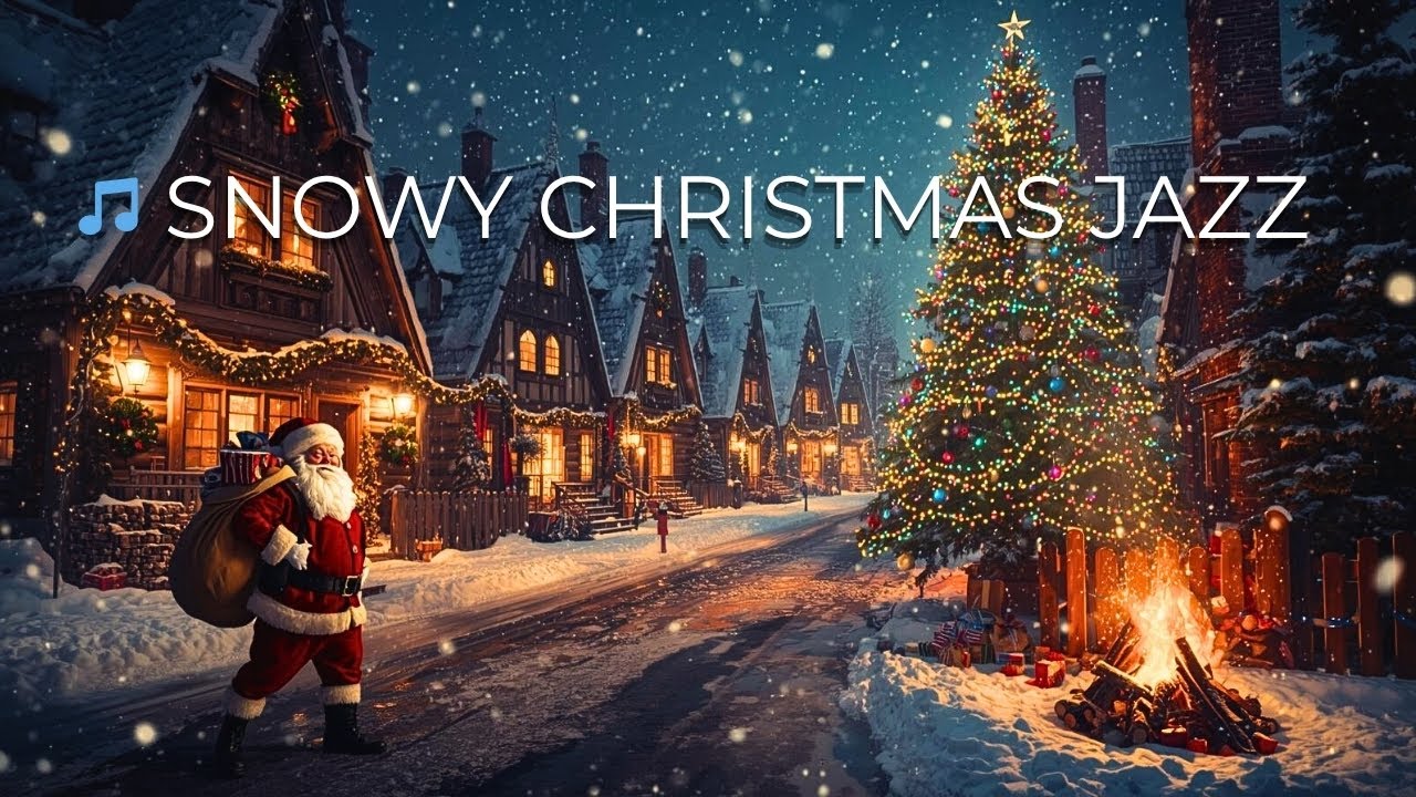 ninhpn's tweet card. ✨ Magical Christmas Piano Jazz Ambience – Quiet Snowy Street, Cozy...