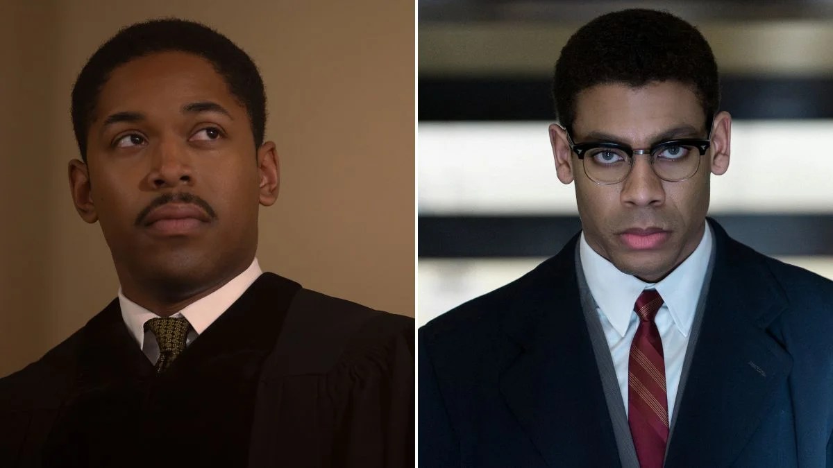 PenielJoseph's tweet card. Kelvin Harrison Jr. and Aaron Pierre star in a dual portrait of the lives and parallels of Martin Luther King Jr. and Malcolm X