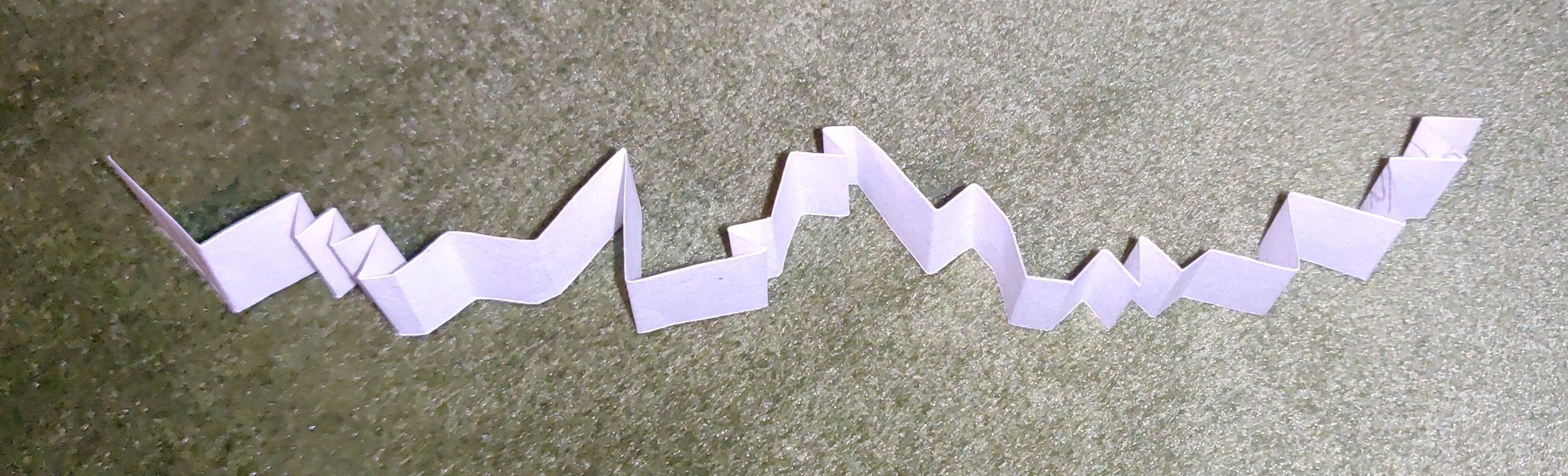 PartFusion's tweet card. Attached: 1 image #Makevember 20: Just took a strip of paper and made a bunch of random folds.