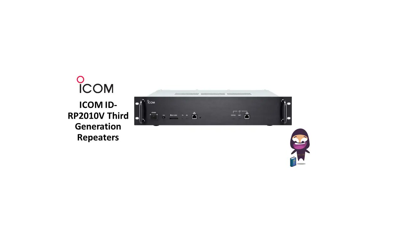 ManualsPlus's tweet card. Discover the specifications and usage instructions for the ICOM ID-RP2010V, ID-RP4010V, and ID-RP1200VD Third Generation Repeaters. Learn about the features like RF Direct Sampling System, DD Mode...