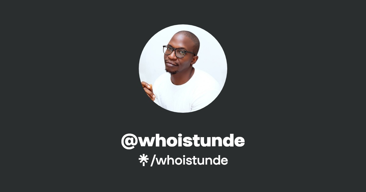 Official_Lareez's tweet card. View whoistunde’s Linktree to discover and stream music from top platforms like YouTube, Spotify, Apple Music here. Your next favorite track is just a click away!