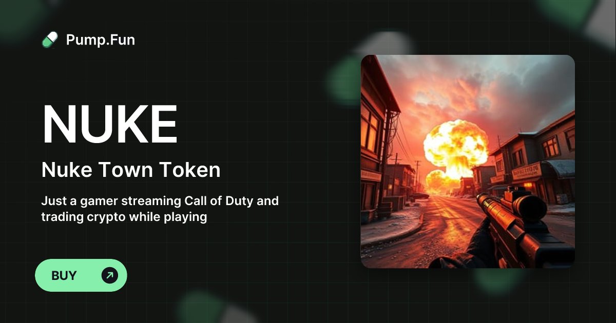 nuke_to_token's tweet card. Just a gamer streaming Call of Duty and trading crypto while playing