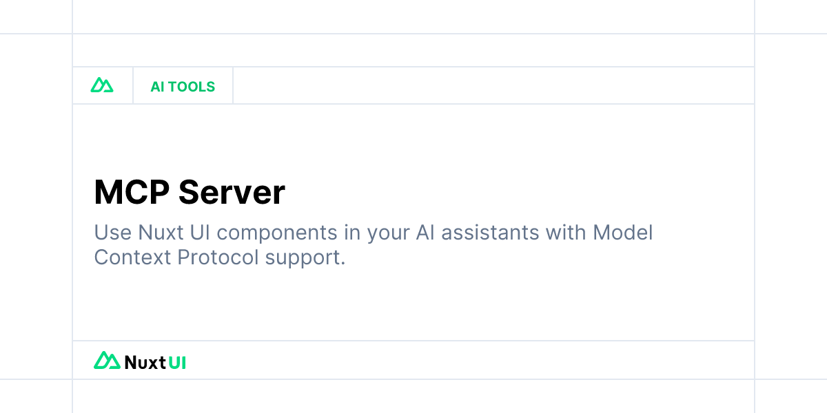 danielkelly_io's tweet card. Use Nuxt UI components in your AI assistants with Model Context Protocol support.