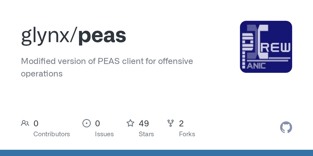 Dinosn's tweet card. Modified version of PEAS client for offensive operations - glynx/peas