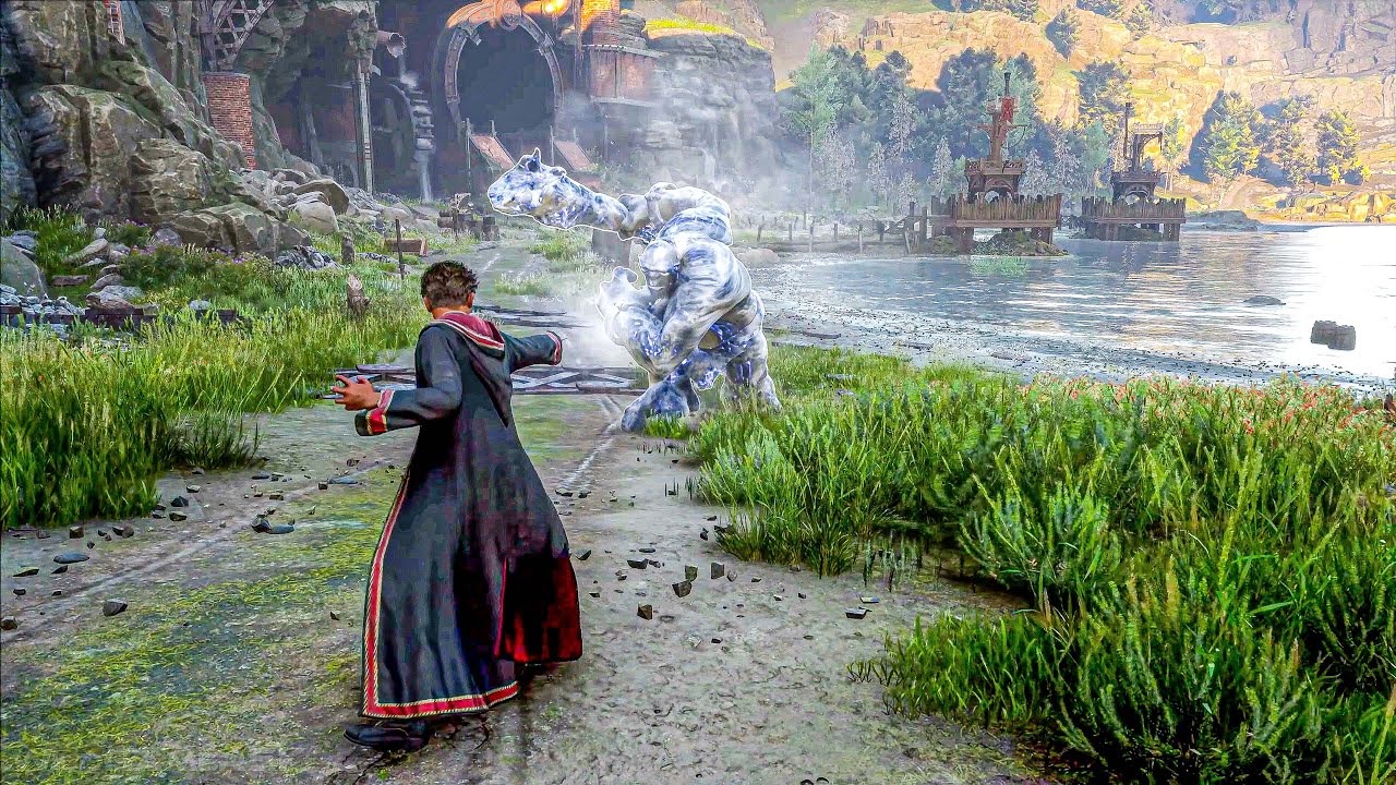 Aggr_o's tweet card. HOGWARTS LEGACY New Gameplay Demo 14 Minutes 4K