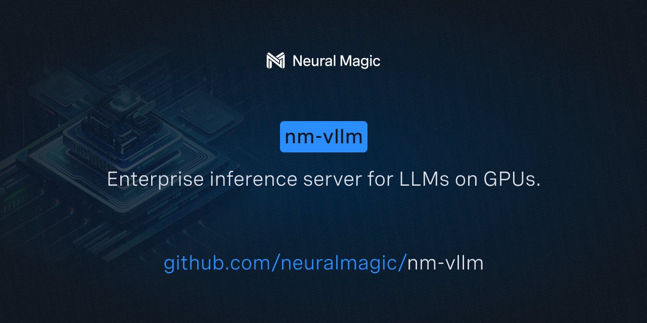 RedHat_AI's tweet card. A high-throughput and memory-efficient inference and serving engine for LLMs - neuralmagic/nm-vllm