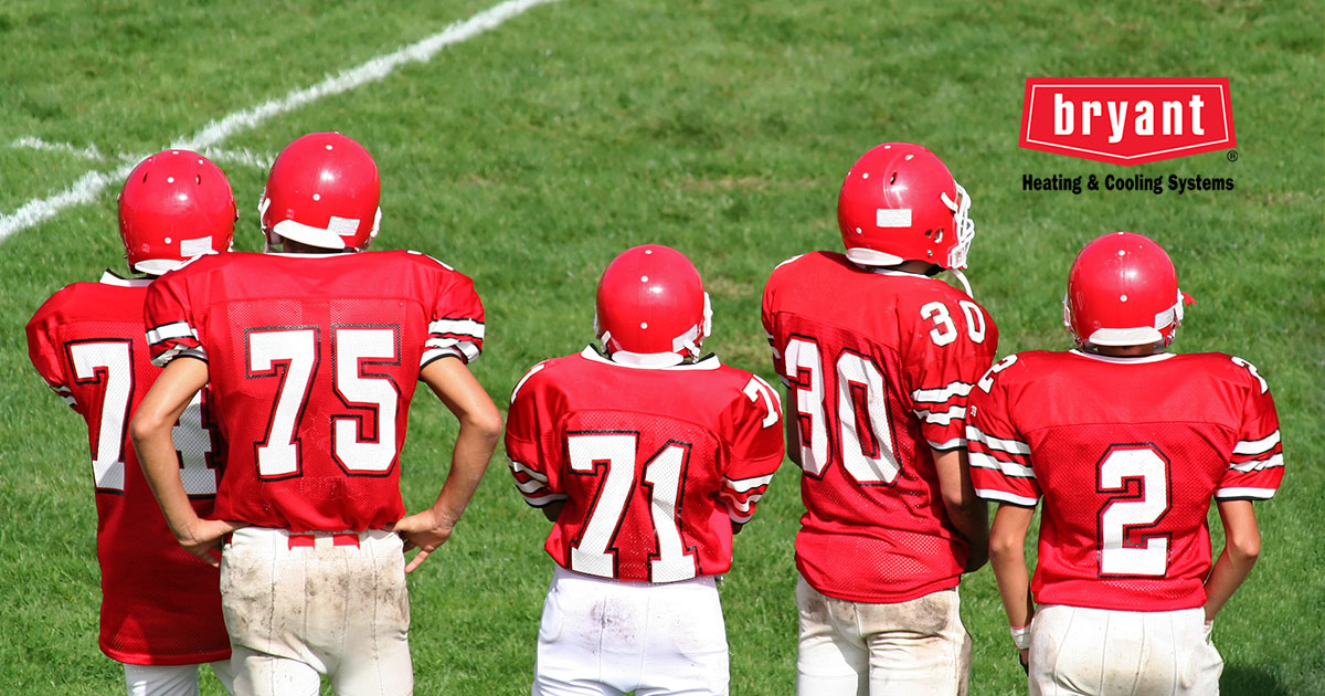 Advhtginc's tweet card. Football preseason is here! Don’t let a dirty air filter bench your HVAC. A quick filter swap provides clean air, boosts efficiency and keeps your home in the comfort game all season long. #BryantP...