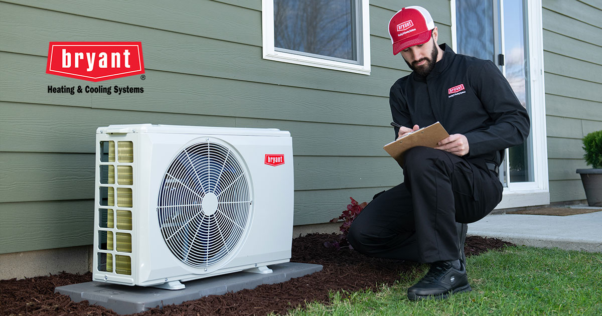 Advhtginc's tweet card. Fall is here! Learn how Bryant’s ductless systems take the hassle out of finding your home's custom comfort solution.