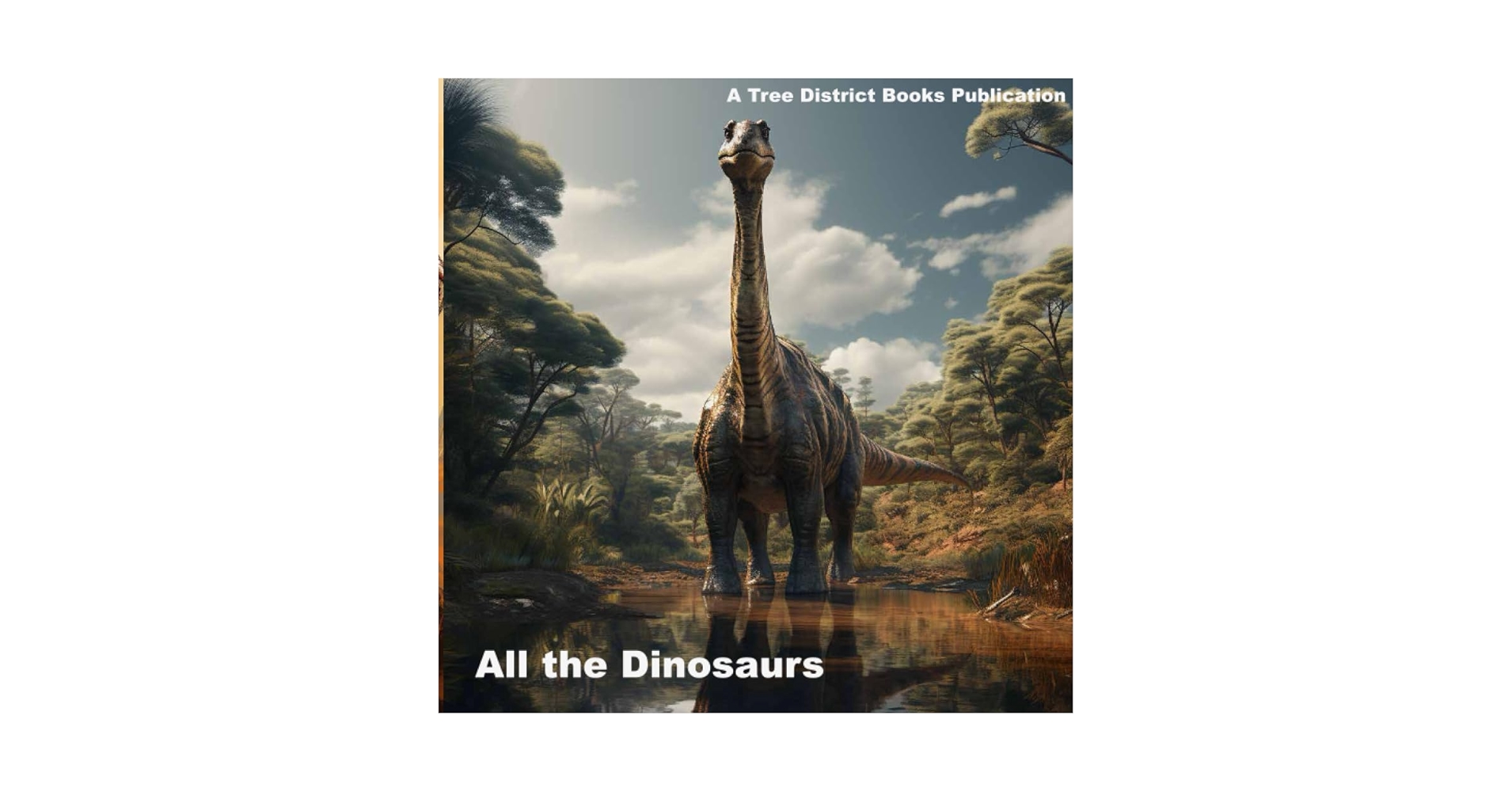 TreeDistBooks's tweet card. This book teaches children about dinosaurs.