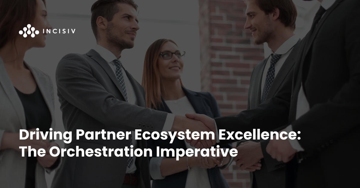 IncisivIO's tweet card. Learn how B2B tech firms can overcome traditional partner program pitfalls and unlock exponential growth through ecosystem orchestration with the Honeycomb framework.