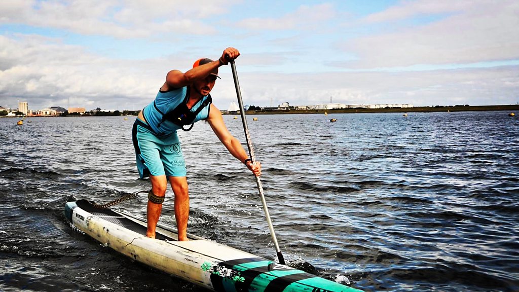 BBCCornwall's tweet card. David Walker on the inspiration to create an app for SUP users