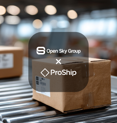 TheOpenSkyGroup's tweet card. Supply chain peak season is stressful across the industry. By combining Open Sky Group's expertise with ProShip's multi-carrier shipping software, the season will be a stress-free success.