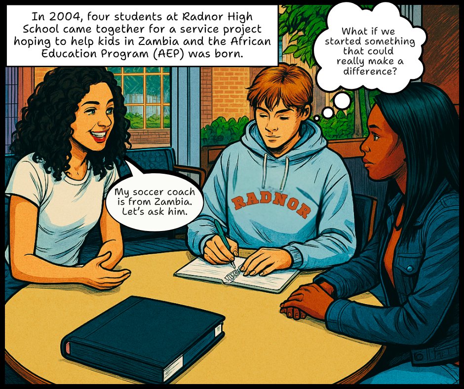 AEProgram's tweet card. If you haven’t yet seen our Impact Comic, take a moment to explore it — and share it with someone who believes in the power of education…