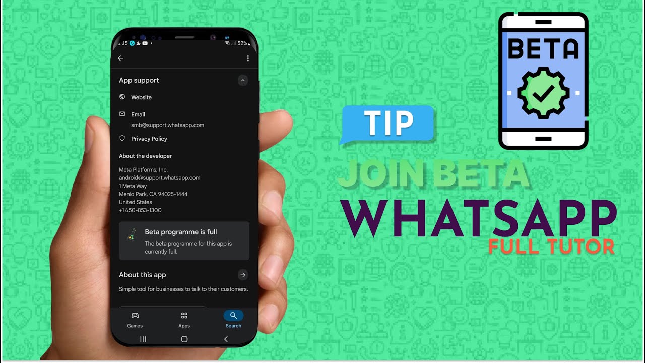 TsTechTalk's tweet card. How to use WhatsApp beta version (how to join beta program)
