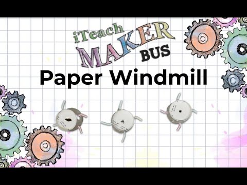 ksuiteach's tweet card. How to make a PAPER WINDMILL!