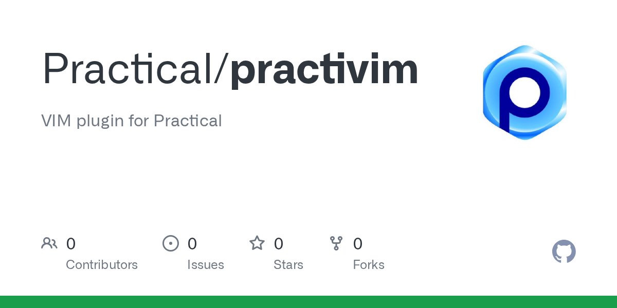 ShacharSh's tweet card. VIM plugin for Practical. Contribute to Practical/practivim development by creating an account on GitHub.