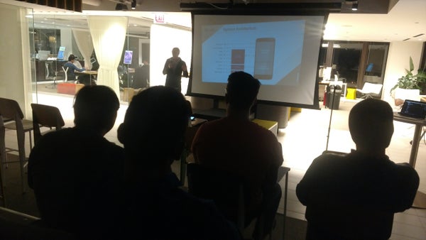 AndroidListener's tweet card. This is a once a month meetup for Android developers or anyone interested in getting into Android development. 2-3 lightning talks of 5-10 minutes each, preceded and followed by socializing and...