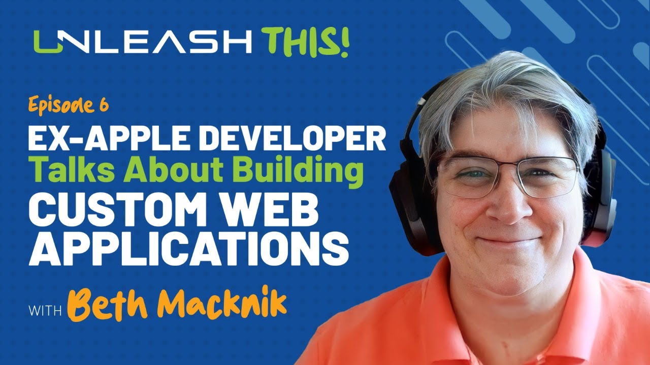 UnleashTech's tweet card. Ex Apple Developer Talks About Building Custom Web Applications