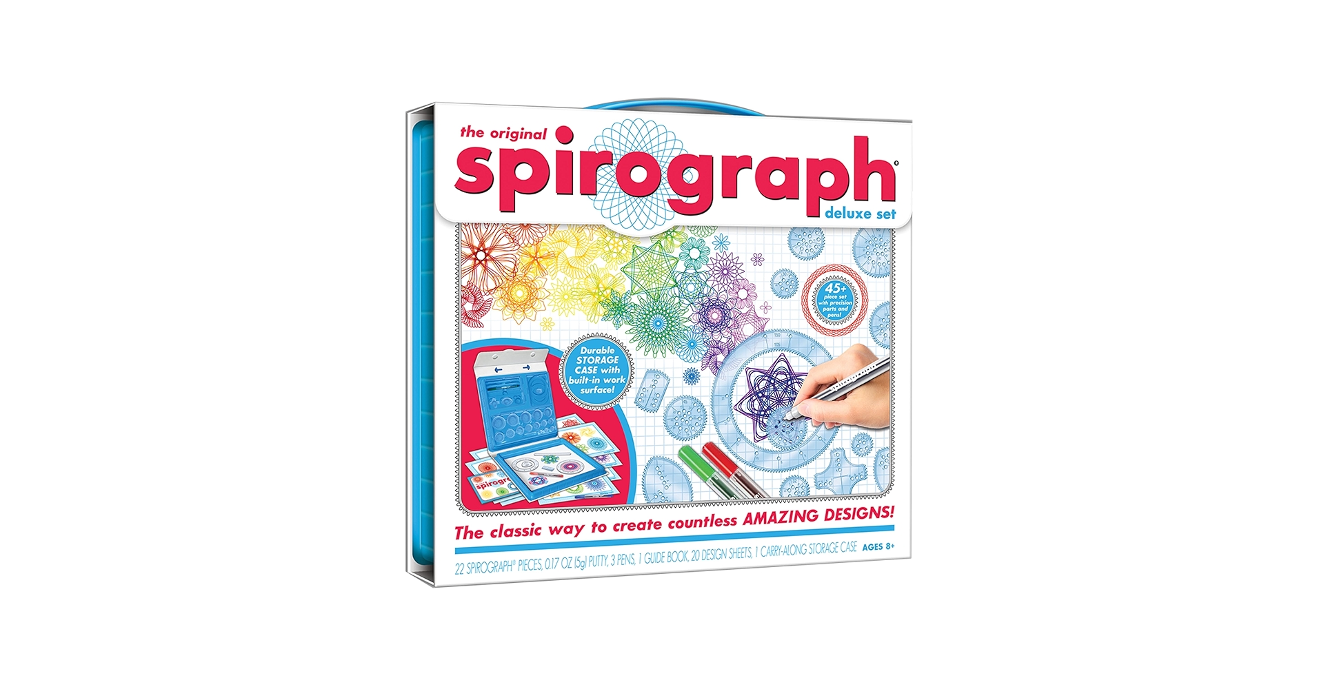 SoLatinBarbie_'s tweet card. The original spiral art kit for kids is back and better than ever! Aspiring artists can create endless designs with The Original Spirograph Deluxe Set. It features the iconic wheels and rings of the...