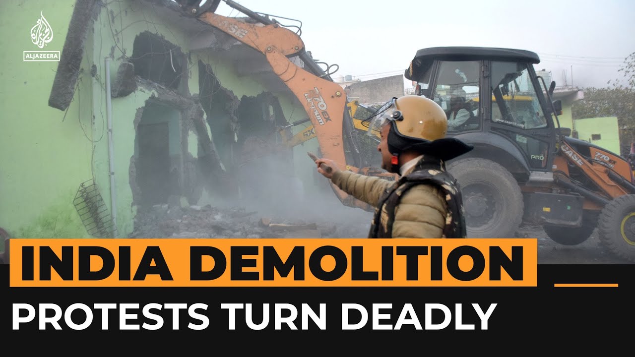 shaikh_bashaa's tweet card. Mosque demolition sparks deadly protests in India | Al Jazeera...