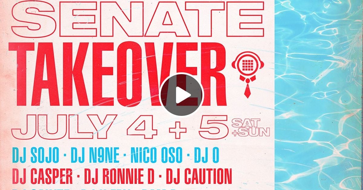 SenateDjs's tweet card. Part 2 of this 9 hour event is here!. The Senate DJs teamed up to deliver this weekend's pool vibes at Philadelphia's premier Day Party, Vesper Day Club. Join us in celebrating day two of this two...
