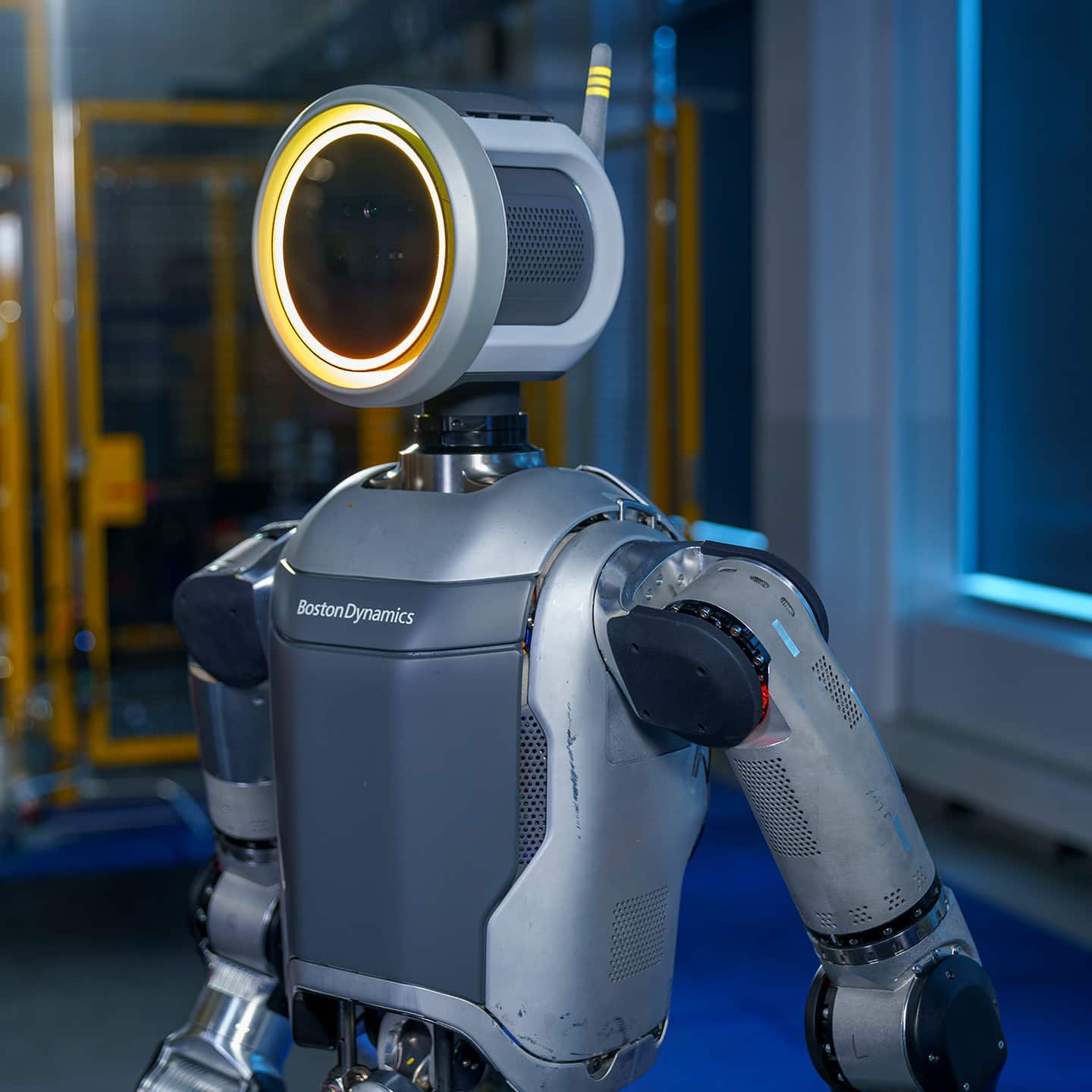 BostonDynamics's tweet card. A partnership between Boston Dynamics and the Robotics & AI Institute focuses on using reinforcement learning to build capabilities for humanoid robots.