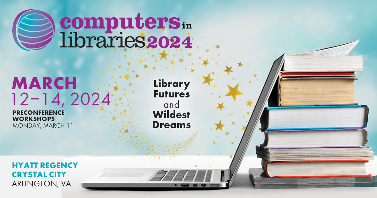 erikboekesteijn's tweet card. Hear from Computers in Libraries Speakers.