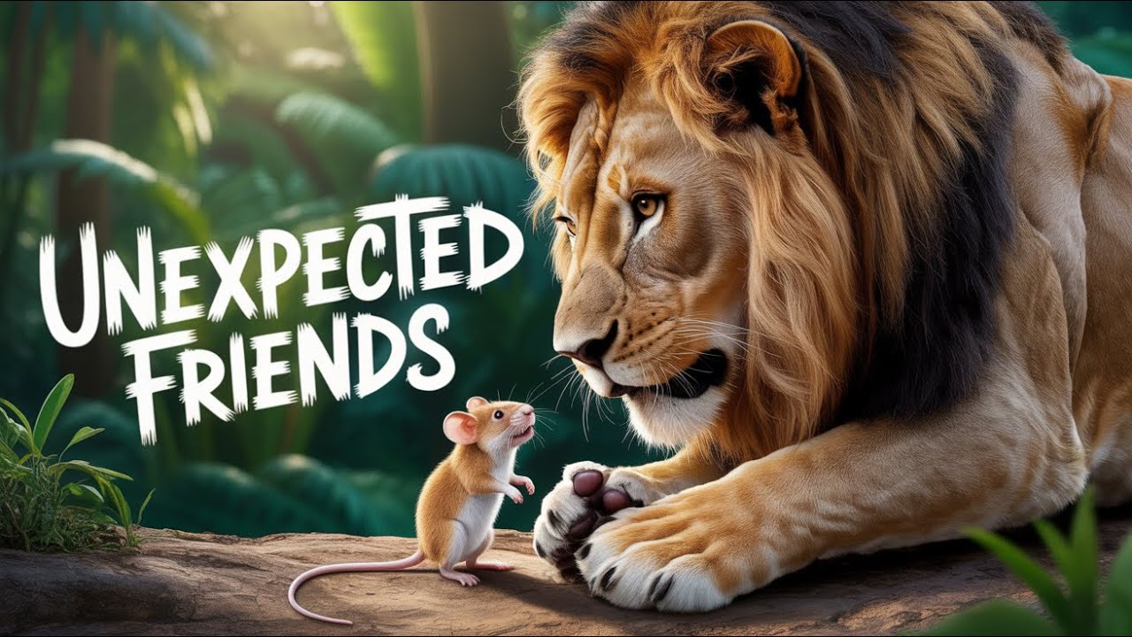 FunLearnology's tweet card. The FUNNIEST Story of The Lion and The Mouse You Will EVER Hear |...