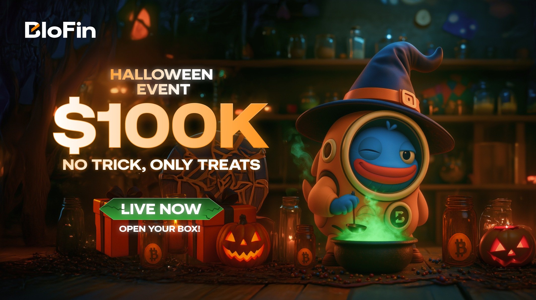 hyperbitcoins's tweet card. $100K No tricks, Only Treats