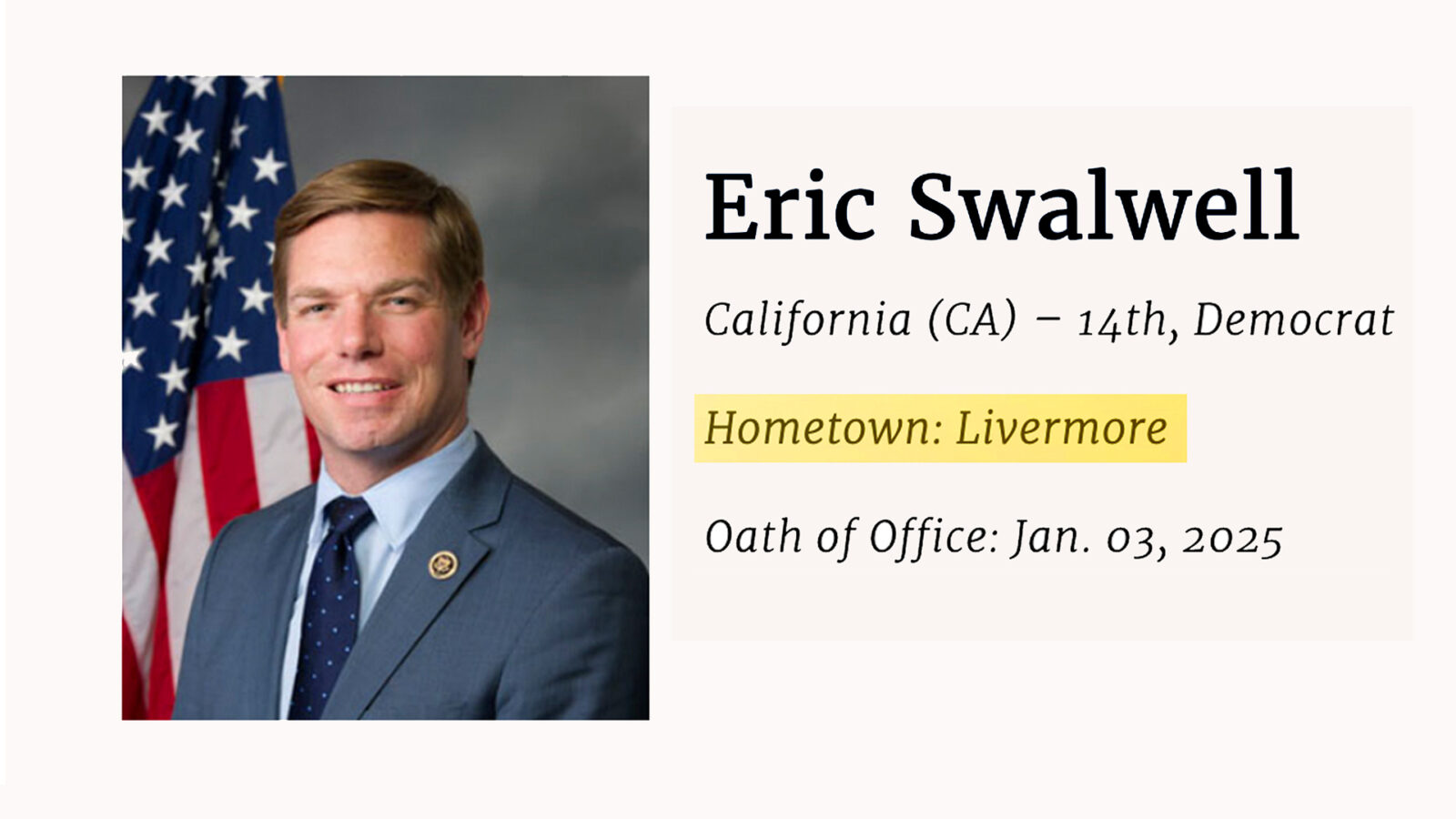 Pyro___Rob's tweet card.           Guest post by Joel Gilbert California Representative Eric Swalwell has faced a barrage of controversy in recent years, from his alleged ties to the Chinese spy “Fang Fang,” to his removal...