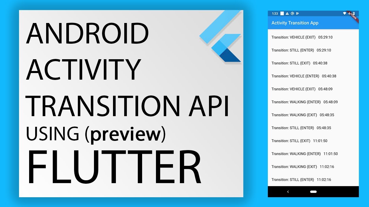 DeveloperGunda's tweet card. Flutter Activity Transition Background Service