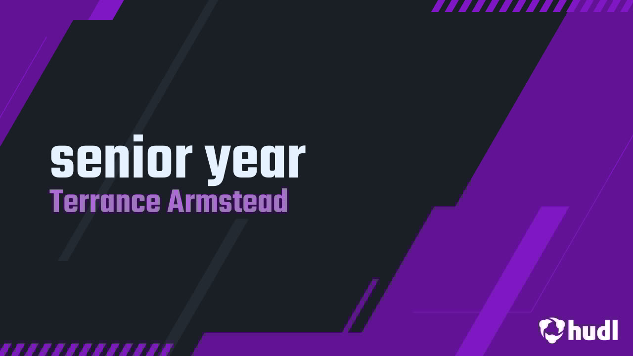 TArmstead75's tweet card. senior year